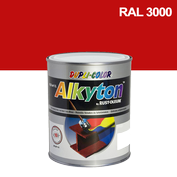 Alkyton hladký lesklý RAL 3000 ohnivě červená 0,75 l