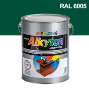 Alkyton hladký lesklý RAL 6005 mechová zelená 5 l