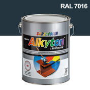 Alkyton hladký lesklý RAL 7016 antracitová šedá 5 l