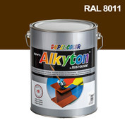 Alkyton hladký lesklý RAL 8011 oříšková hnědá 5 l