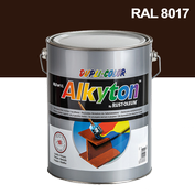 Alkyton hladký lesklý RAL 8017 čokoládově hnědá 5 l
