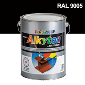 Alkyton hladký lesklý RAL 9005 černá 5 l