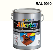 Alkyton hladký lesklý RAL 9010 bílá 5 l