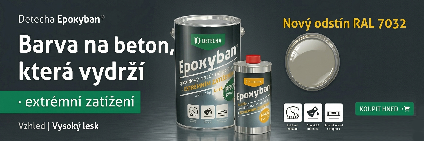 Epoxyban RAL 7032 - Nový odstín