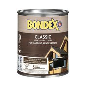 BONDEX CLASSIC - Tenkovrstvá syntetická lazura na dřevo - ebony - eben 0,7 l