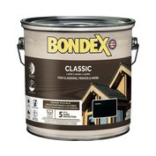 BONDEX CLASSIC - Tenkovrstvá syntetická lazura na dřevo - ebony - eben 2,5 l
