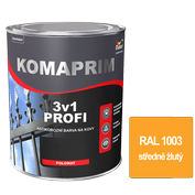 Komaprim 3v1 Profi - RAL 1003 středně žlutý 0,75 l