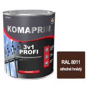 Komaprim 3v1 Profi - RAL 8011 středně hnědý 2,5 l