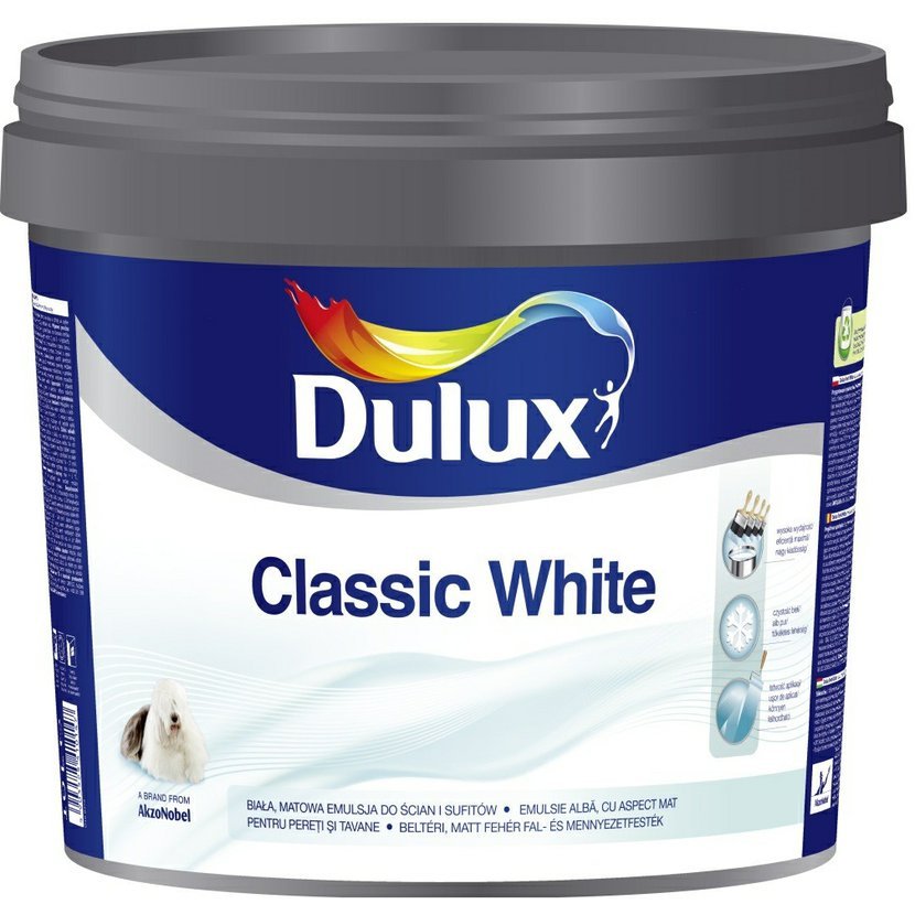 Краска для обоев dulux classic colour база bw 10 л купить