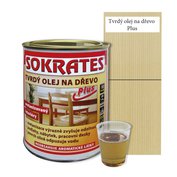 SOKRATES tvrdý olej na dřevo PLUS čirý - hedvábný mat 0,6 l